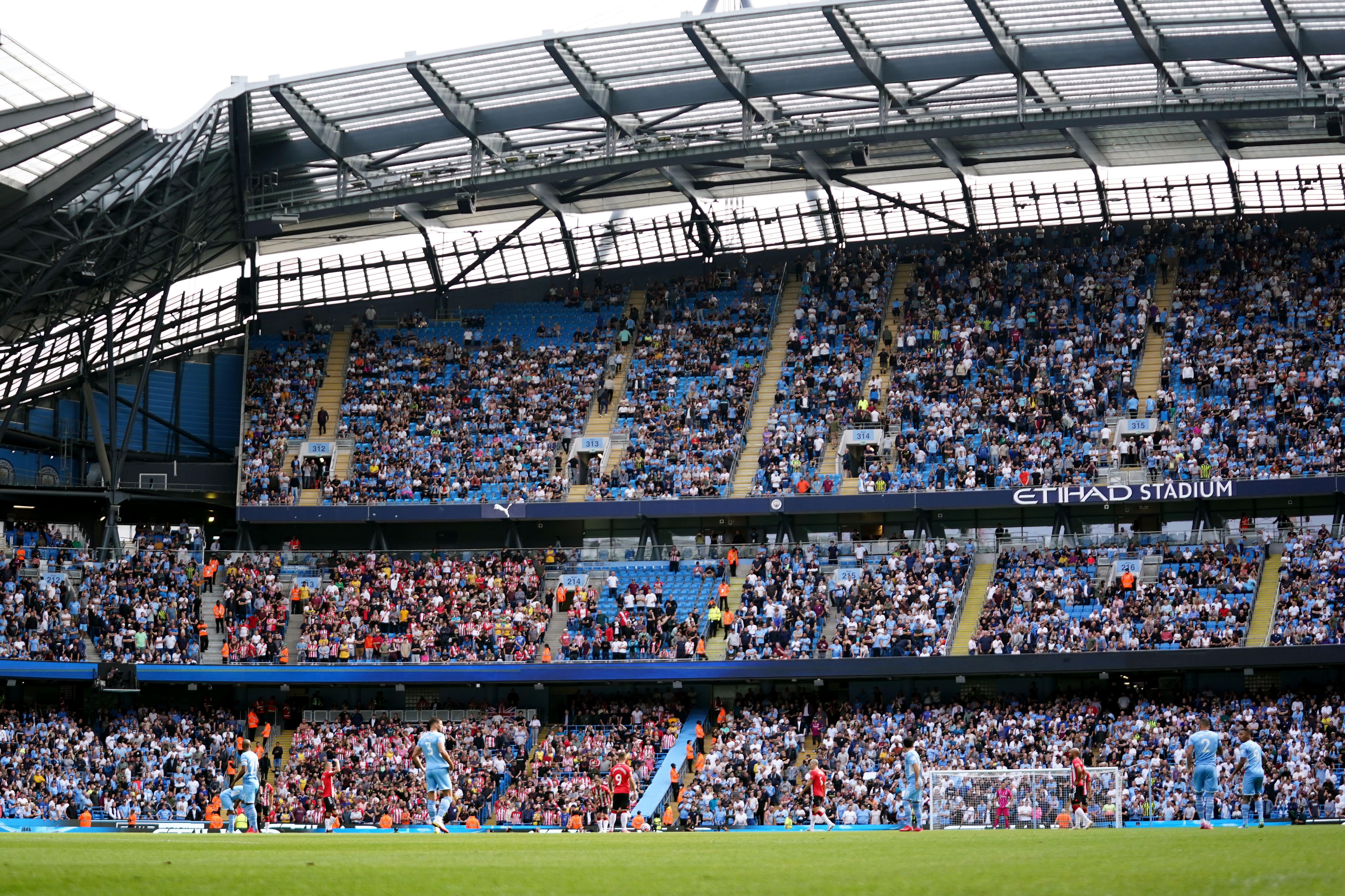Liverpool have challenged Manchester City and the Premier League after receiving a reduced ticket allocation for their match at the Etihad next month (Zac Goodwin/PA)