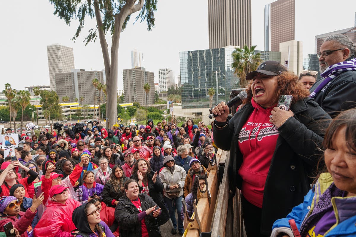 Los Angeles strike highlights paltry US school worker pay The Independent