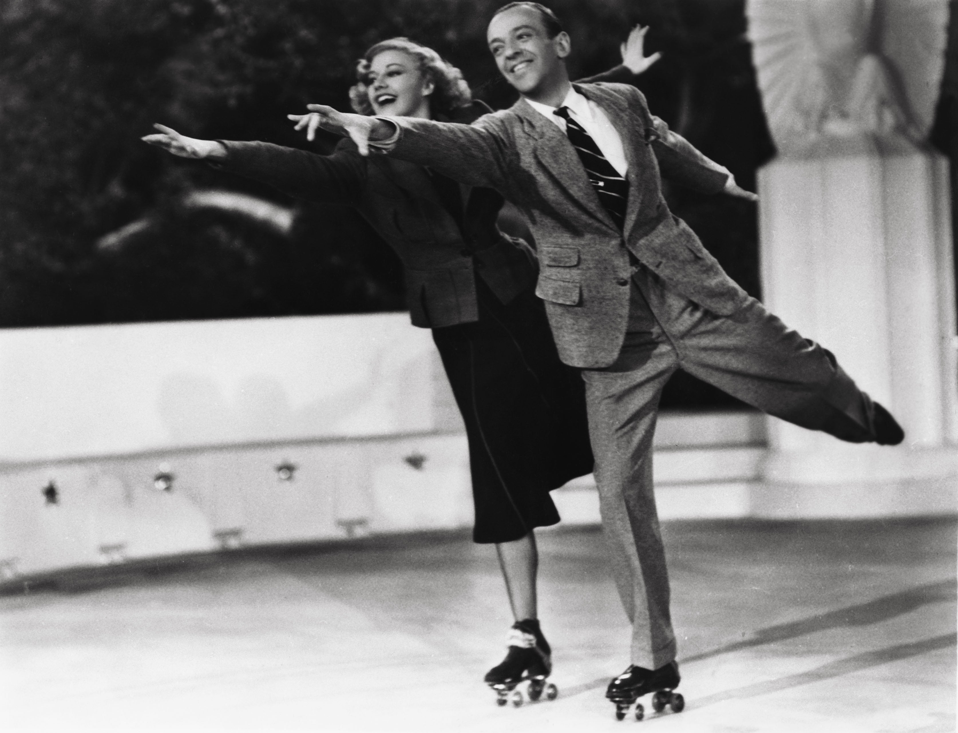 In a roller-skating sequence in 1937’s Shall We Dance the pair skated for more than 80 miles