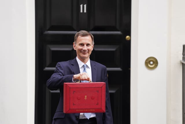 Jeremy Hunt delivered the Budget last week (Stefan Rousseau/PA)