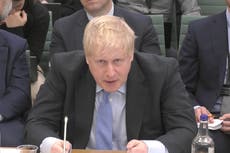 ‘Complete nonsense’: Moment Boris Johnson loses his cool in combative Partygate hearing