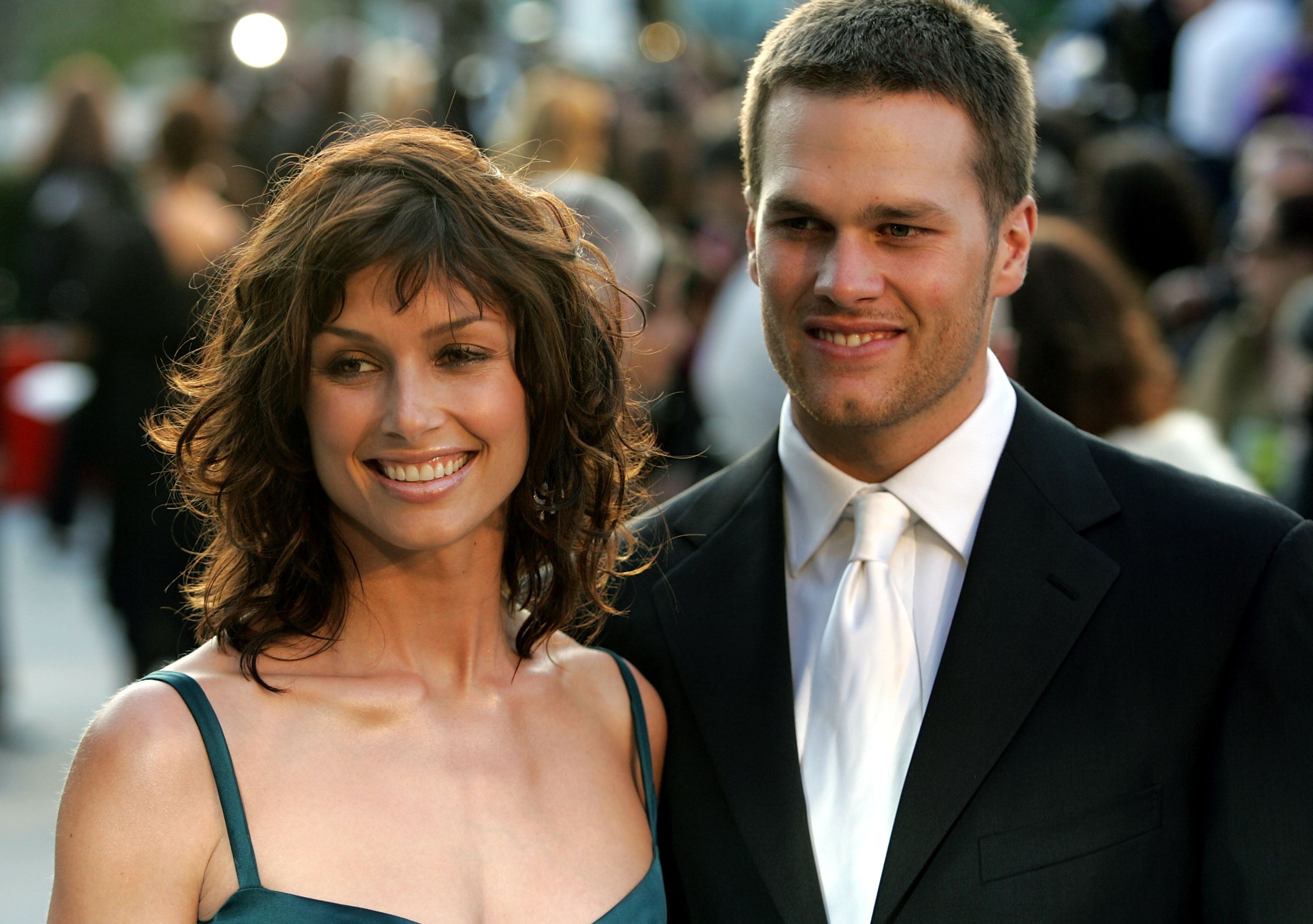 Bridget Moynahan and Tom Brady at Vanity Fair Oscar Party in February, 2005