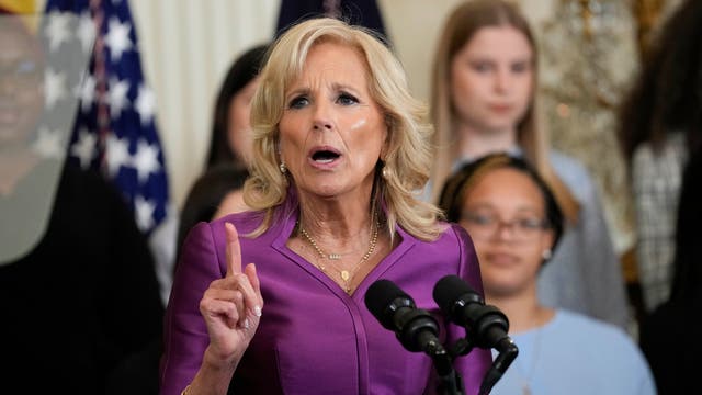 jill biden purple dress Jill Biden Purple Coat Gives Independent New York Designer a Boost