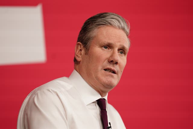 Labour leader Keir Starmer during a press conference at the Labour party headquarters in central London following the release of Baroness Louise Casey’s review into the standards of behaviour and internal culture of the Metropolitan Police Service (Jordan Pettitt/PA)