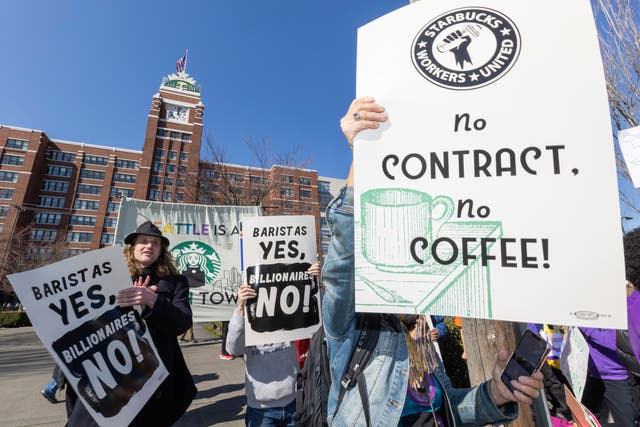Starbucks Workers Protest