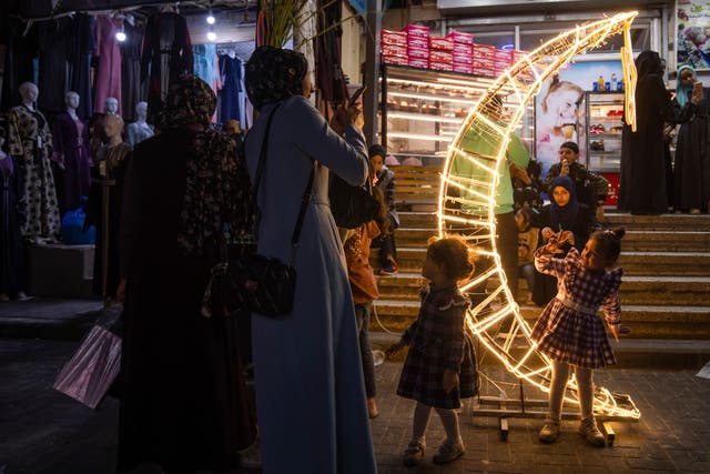 APTOPIX Palestinians Ramadan