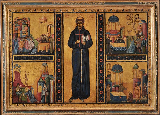 <p>Vita-retable of Saint Francis, mid-13th century</p>