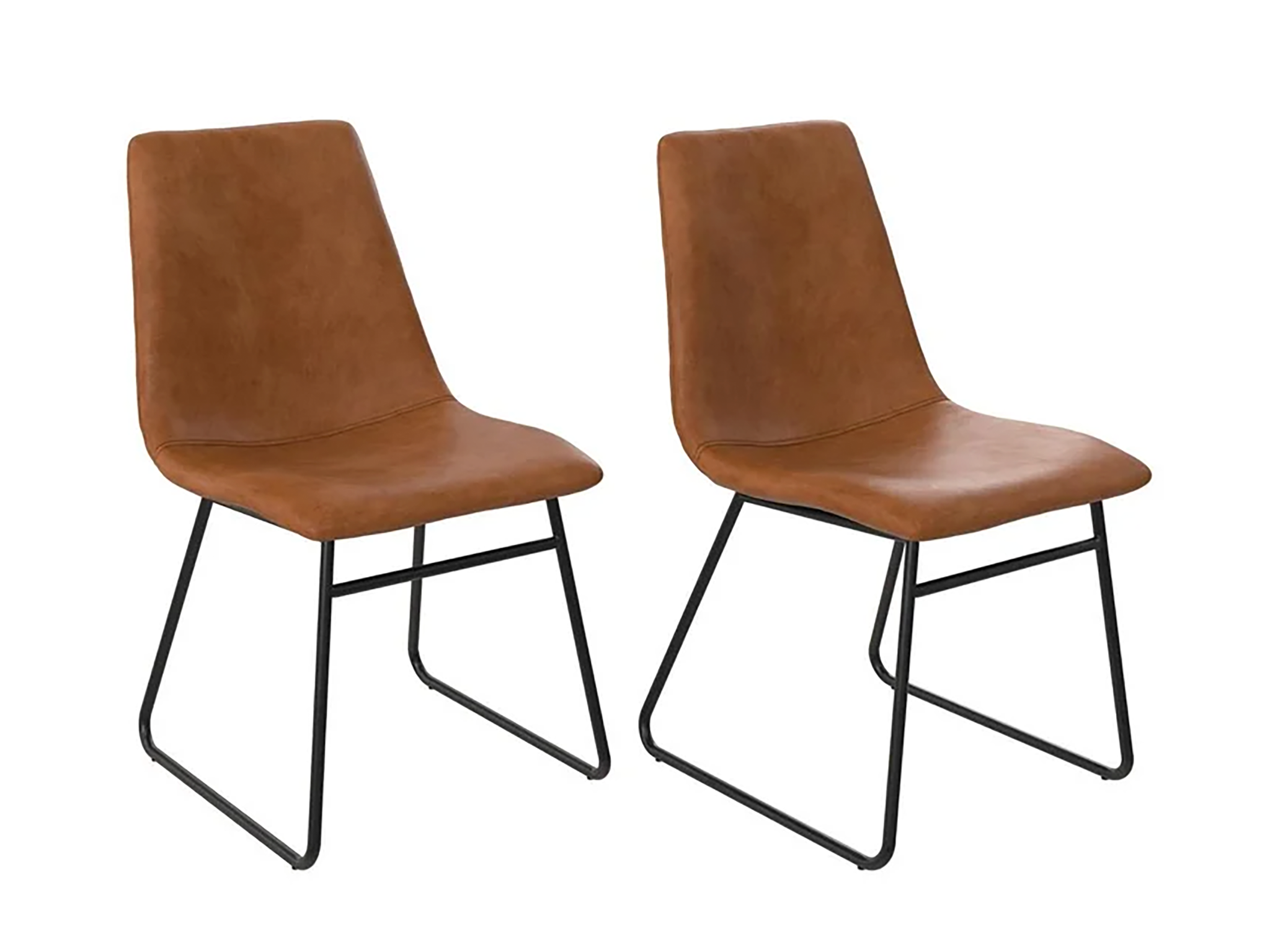 Borough Wharf Lavanya side chair in brown (set of 2)