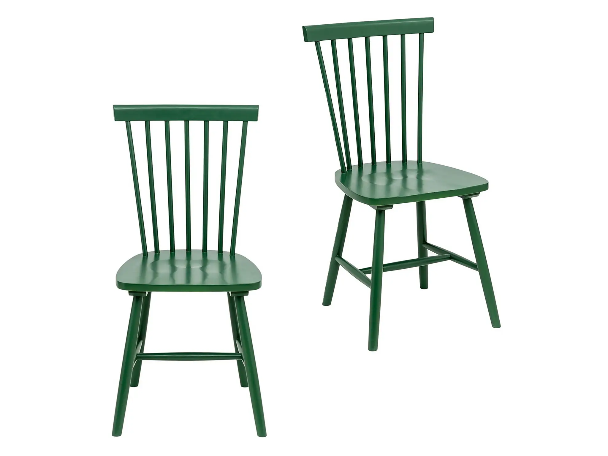 Homebase the spindle chair, set of 2, forest green