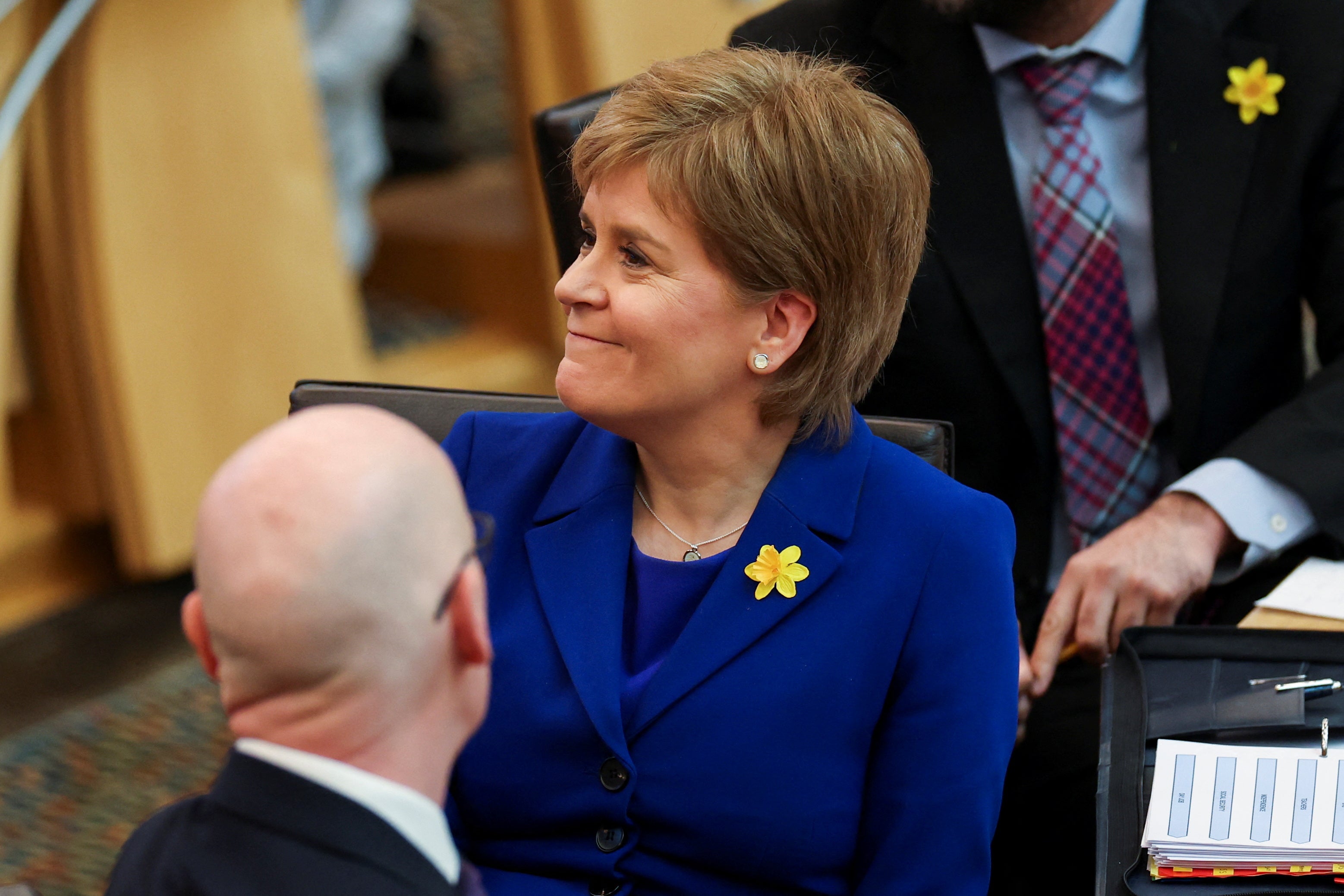 Sturgeon at her final FMQs in Holyrood