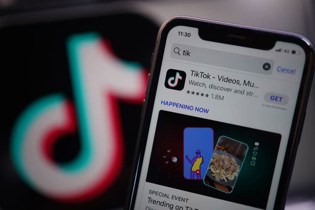 The Scottish Government has banned the TikTok app from work devices (Yui Mok/PA)
