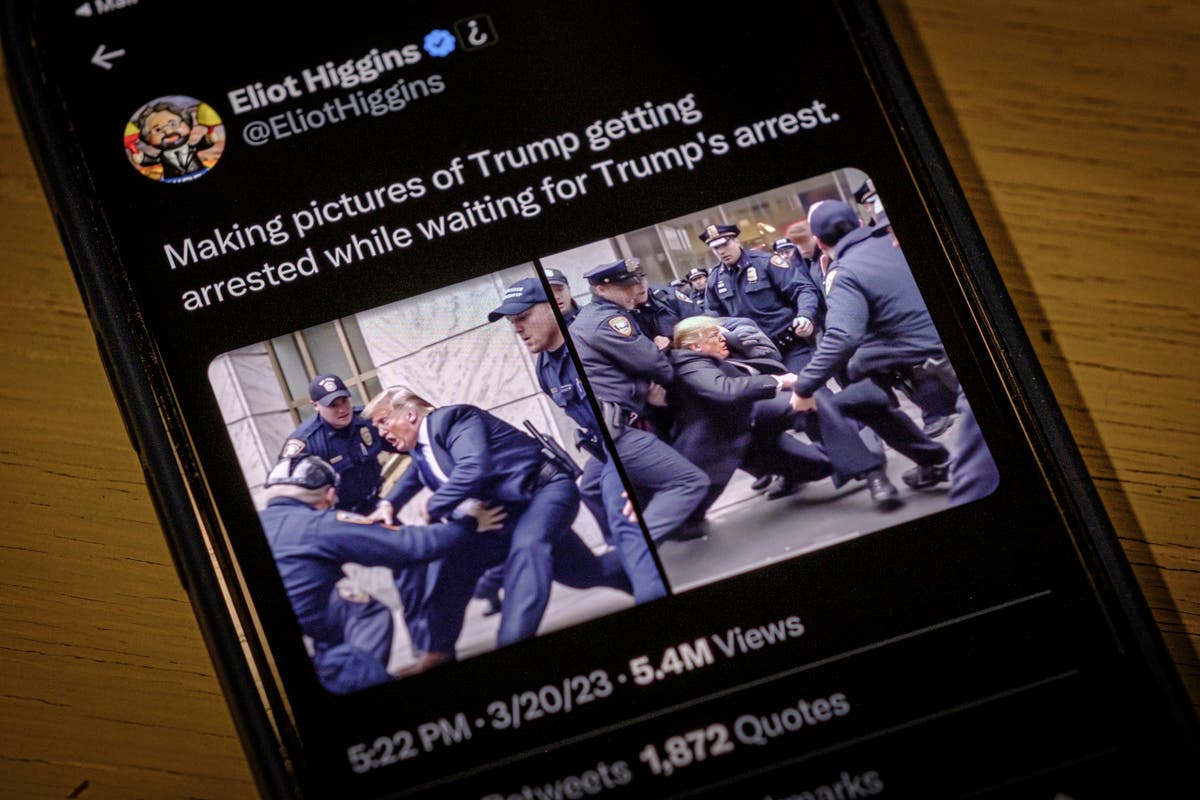 Trump arrested Putin jailed Fake AI images spread online