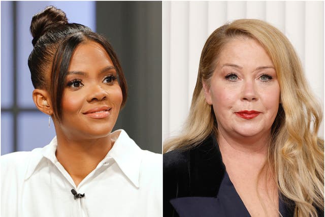 <p>Candace Owens (left) and Christina Applegate</p>