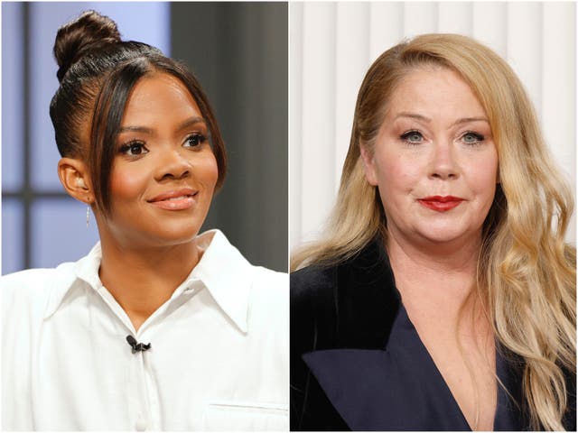 <p>Candace Owens (left) and Christina Applegate</p>