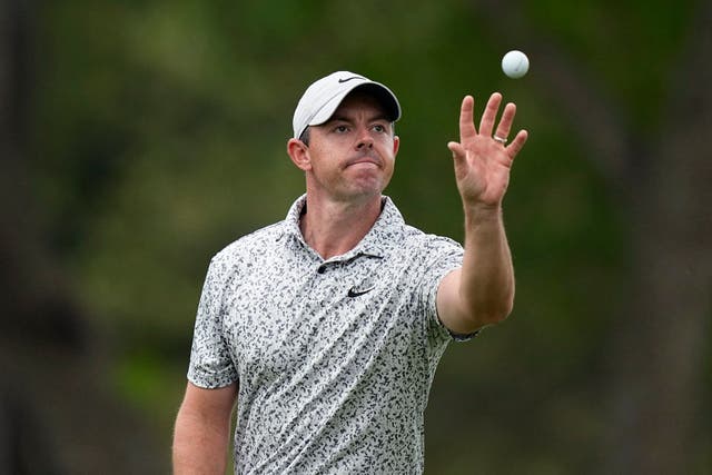 Rory McIlroy produced a spectacular finish to his second match in the WGC-Dell Technologies Match Play (Eric Gay/AP)