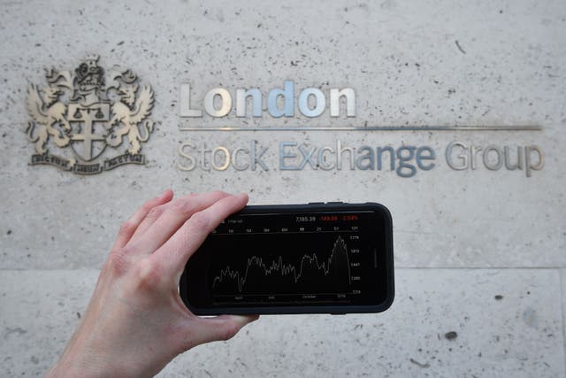 Shares in the FTSE 100 fell on Friday. (Kirsty O’Connor/PA)