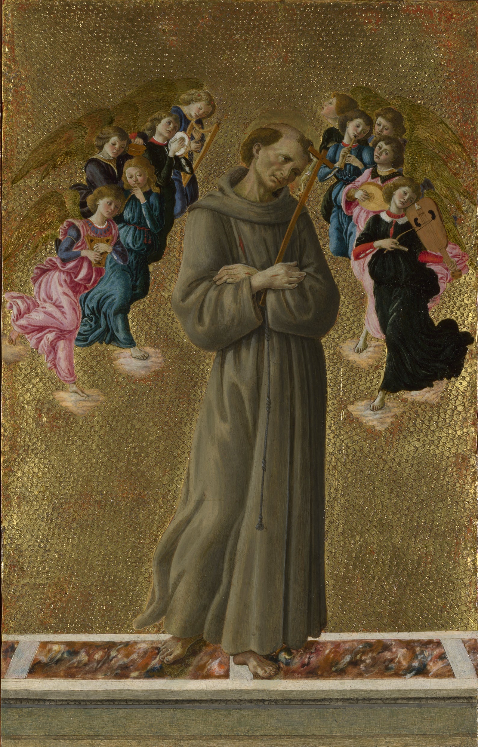 ‘Saint Francis of Assisi with Angels’, Sandro Botticelli, circa 1475-80