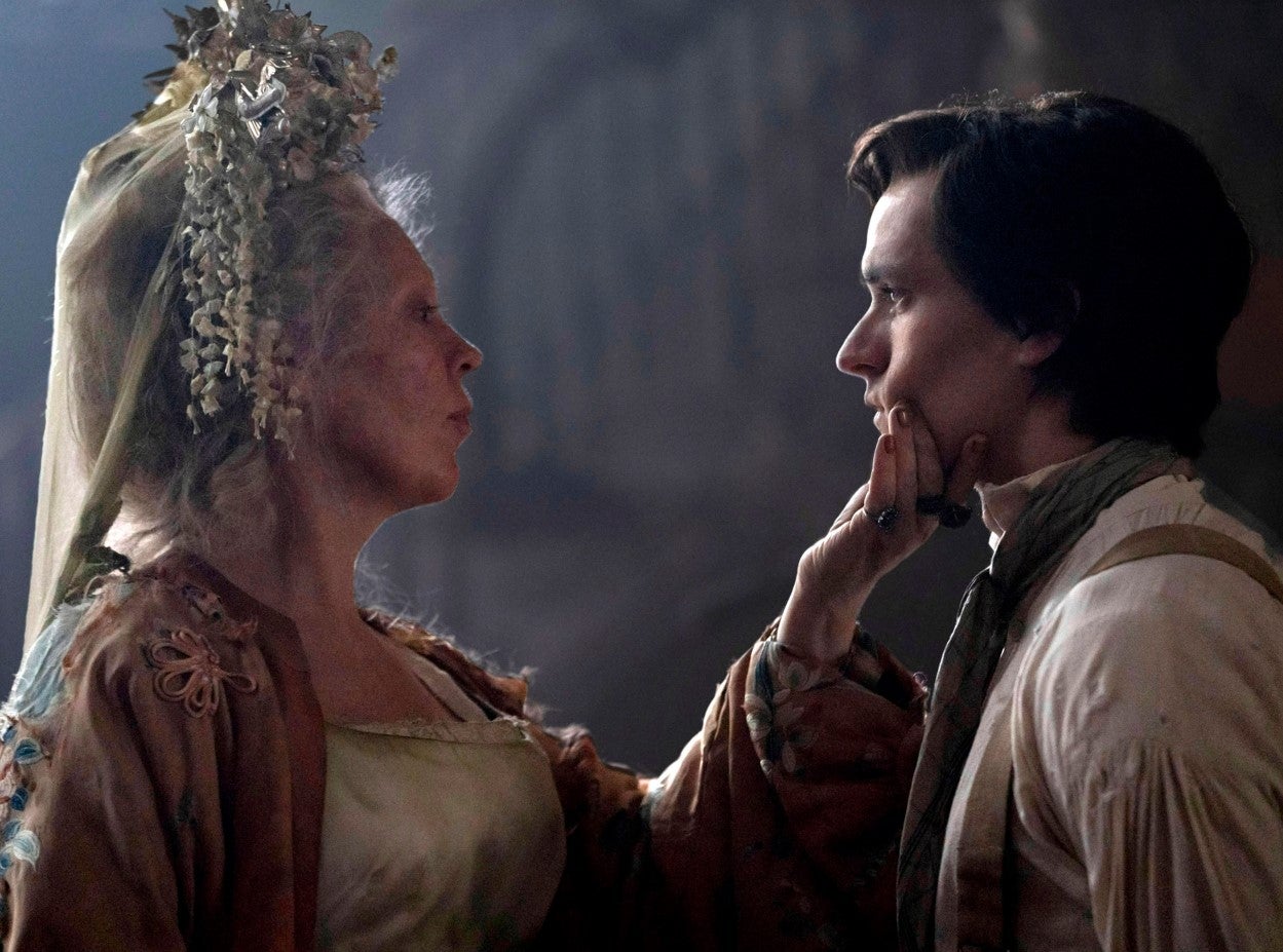 Forces of nature: Olivia Colman’s Miss Havisham and Fionn Whitehead’s Pip