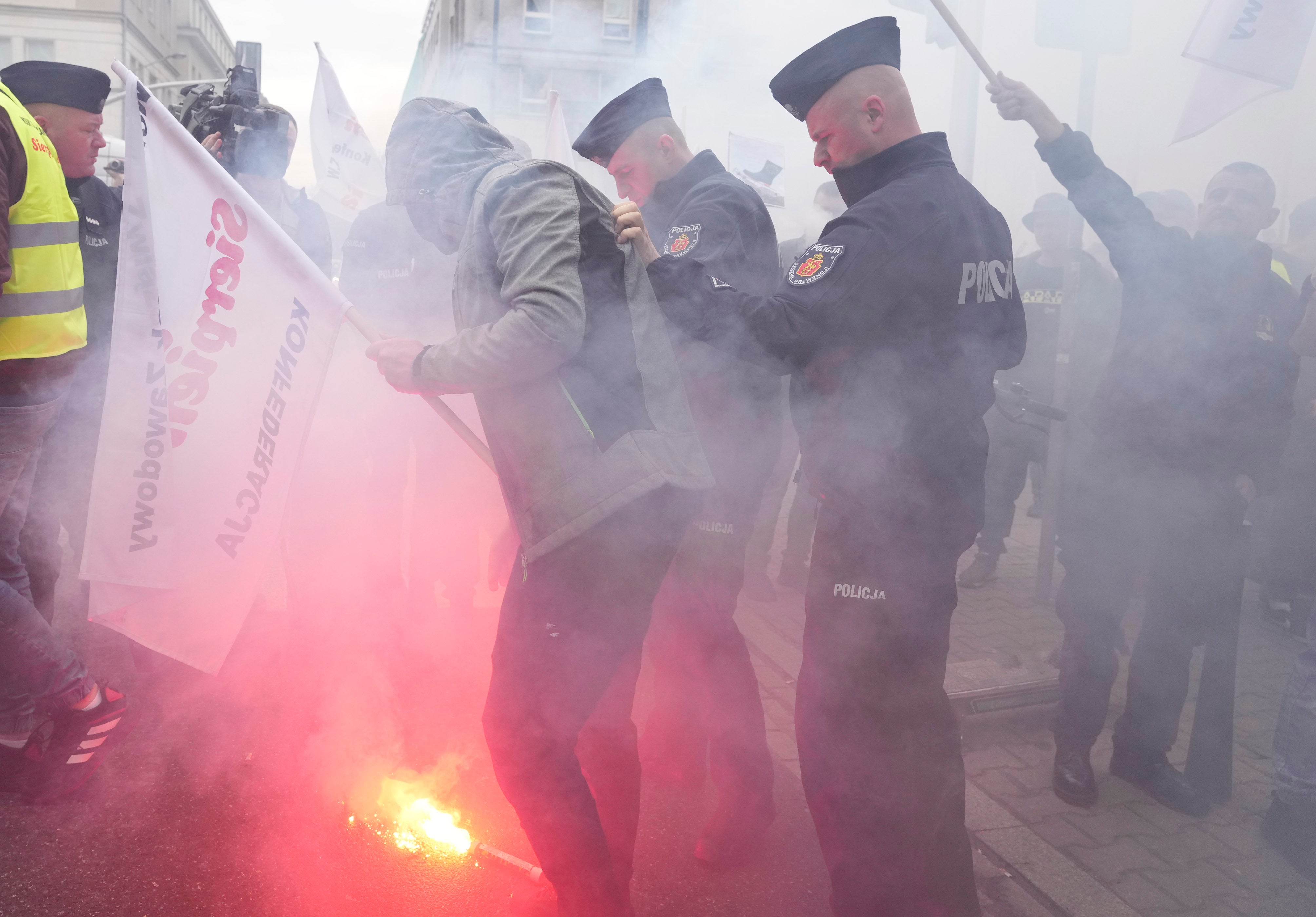 Poland EU Miners Protest