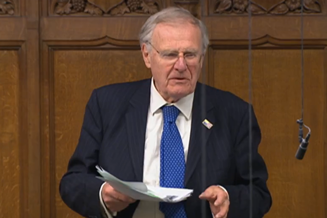 Conservative MP Sir Christopher Chope speaking in the House of Commons. Picture: Parliament TV/ UK Parliament
