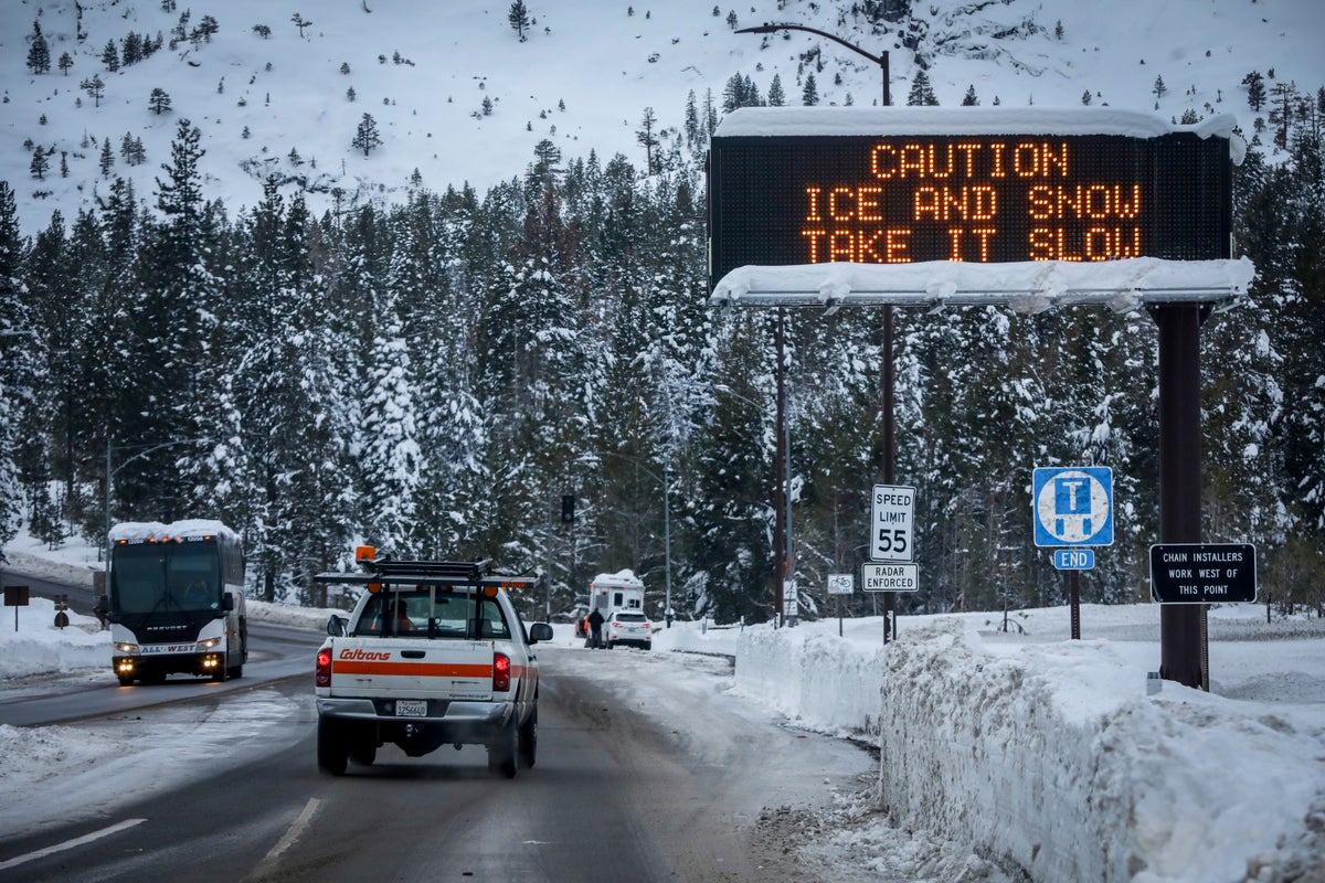 Late-season storm brings more snow to the Sierra Nevada
