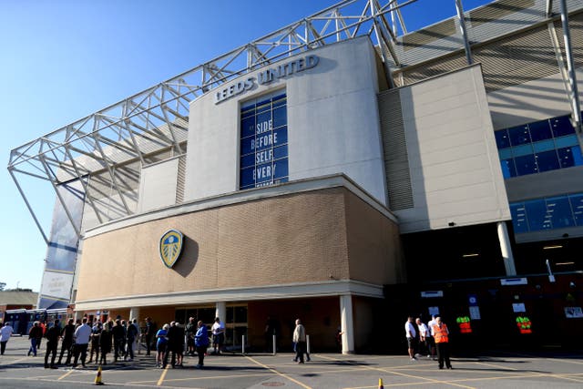 A security threat forced the closure of Leeds’ Elland Road stadium, its offices and club shop (Mike Egerton/PA)