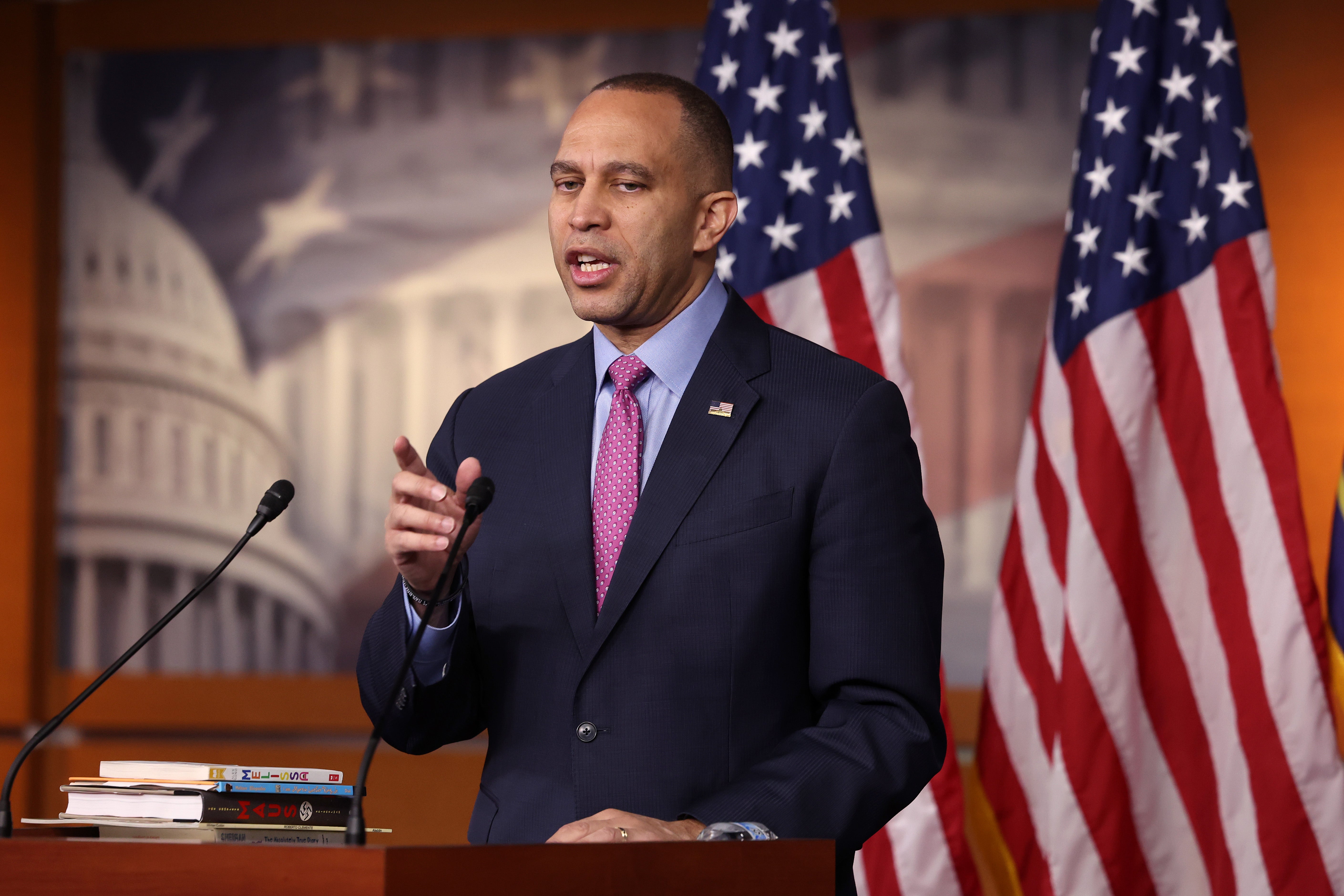 Top Democrat Hakeem Jeffries Warns Trump’s Incendiary…