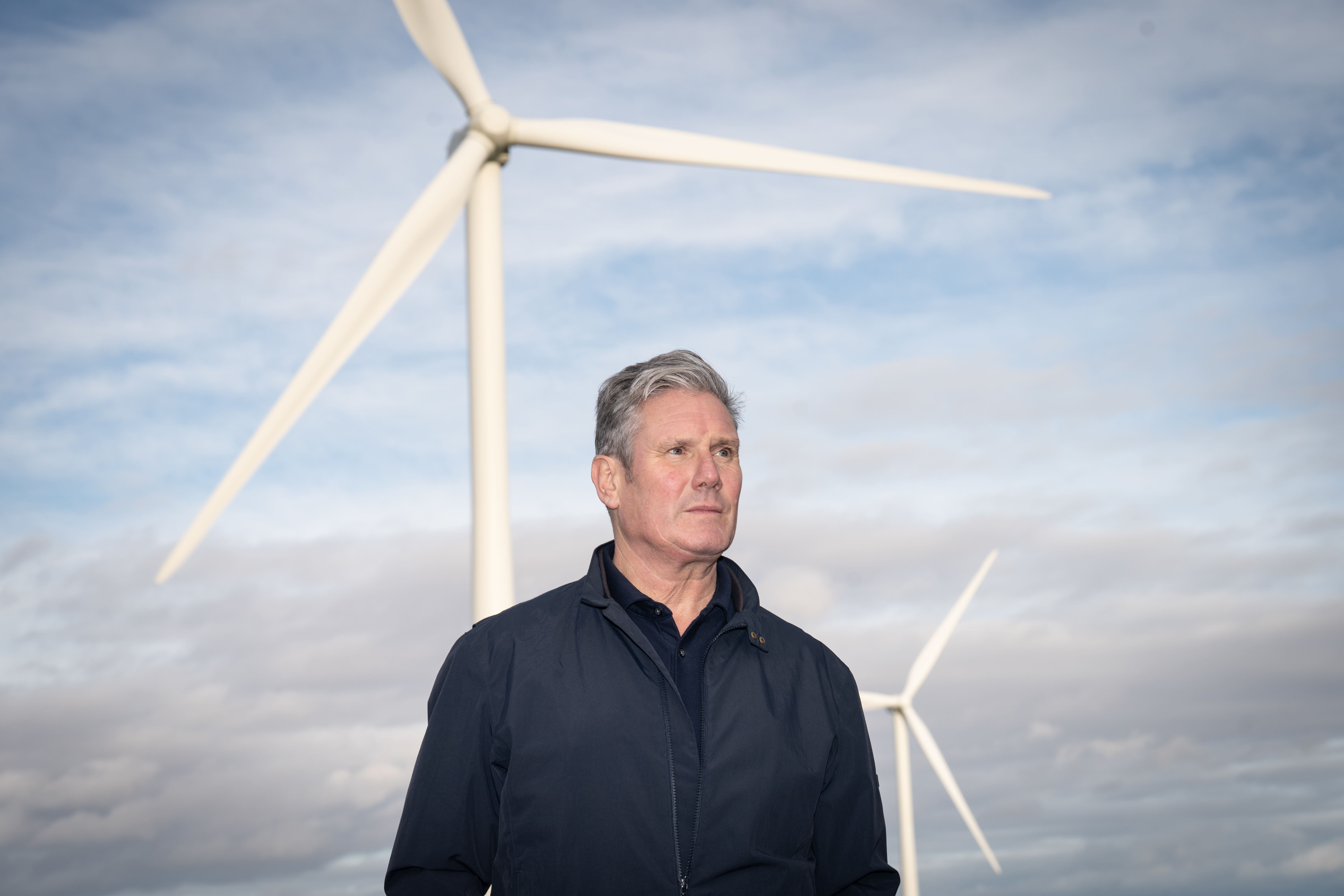 Labour leader Sir Keir Starmer pledged Scotland would be at the heart of plans to make the UK a ‘clean energy superpower’ (Stefan Rousseau/PA)