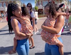 Little Mermaid fan refuses to let go of actor Halle Bailey after they meet at Disney World