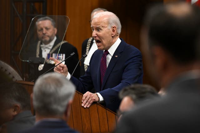 <p>Biden calls out Canadian MPs who didn’t applaud female cabinet members during speech</p>