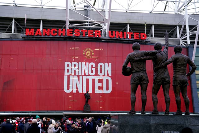 Manchester United is up for sale (Martin Rickett/PA)