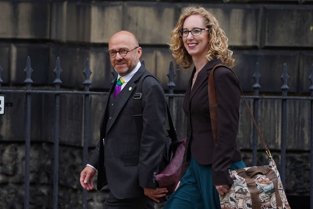 Patrick Harvie and Lorna Slater both made clear they could not work with Kate Forbes if she becomes Scotland’s next first minister (Andrew Milligan/PA)