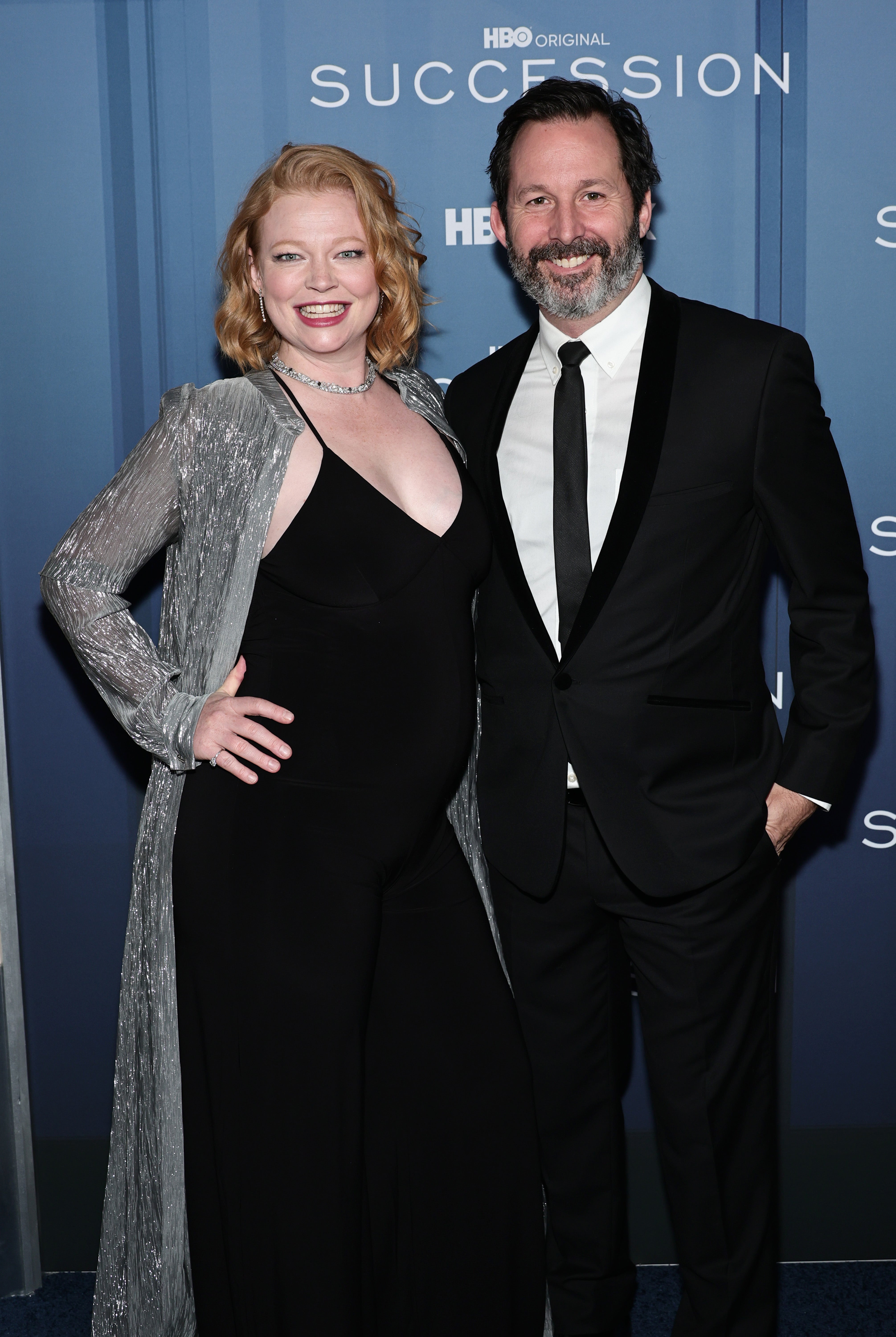 Sarah Snook and Dave Lawson attend the HBO's "Succession" Season 4 Premiere at Jazz at Lincoln Center on March 20, 2023