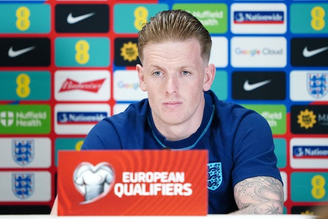 Jordan Pickford played in England’s win over Italy (Zac Goodwin/PA)