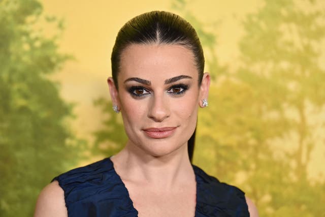 <p>Lea Michele arrives for the world premiere of Universal Pictures' "Knock at the Cabin", at Jazz at Lincoln Centers Frederick P. Rose Hall in New York City on January 30, 2023</p>