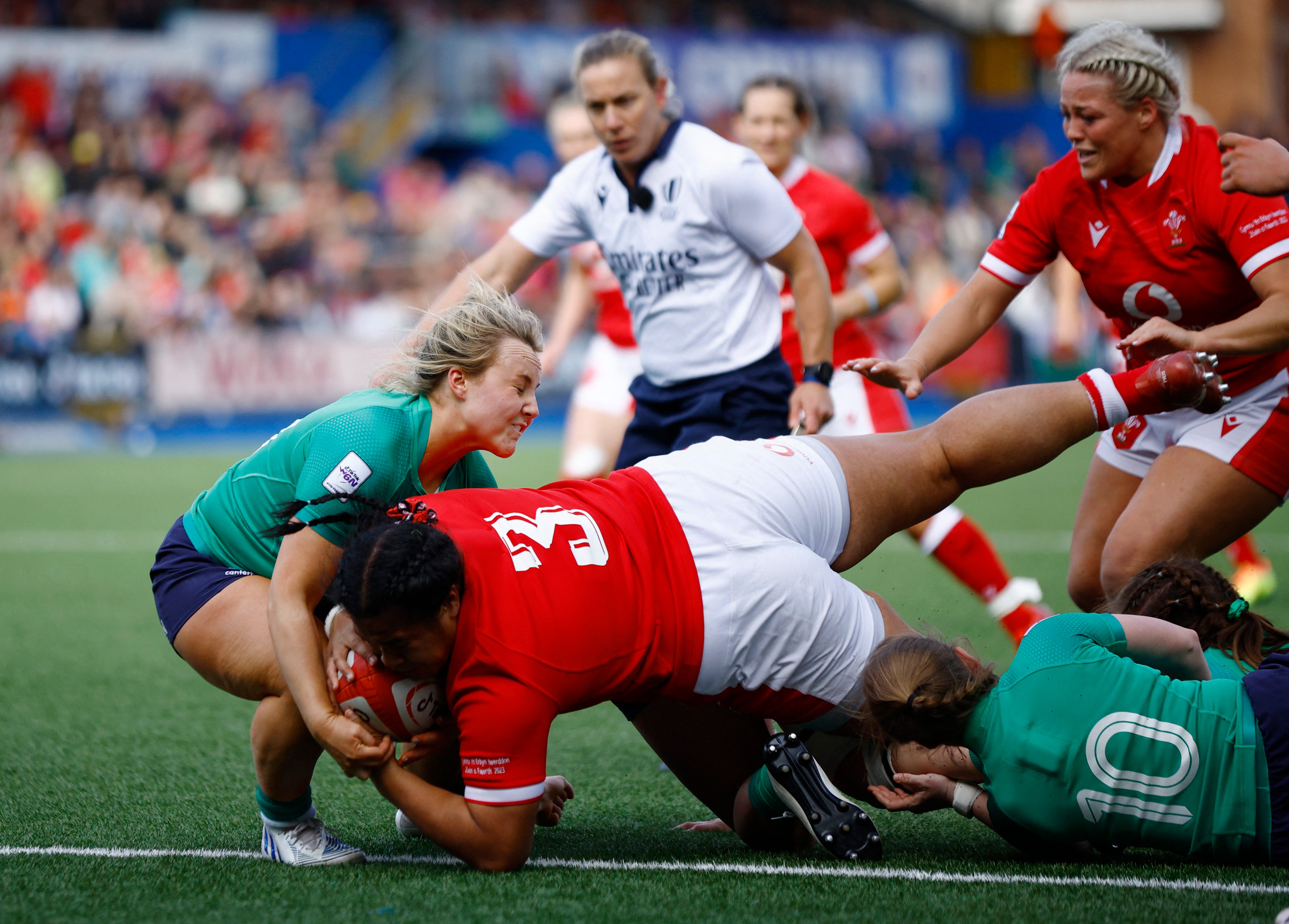Wales secure bonuspoint win over Ireland in Women’s Six Nations opener