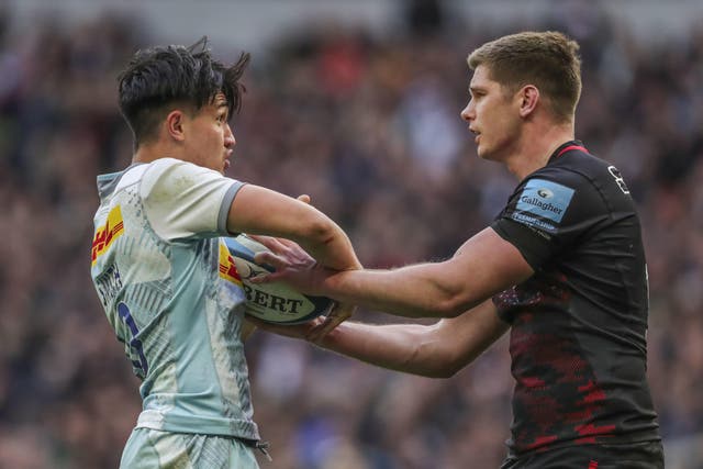 Marcus Smith and Owen Farrell went head to head (Ben Whitley/PA)