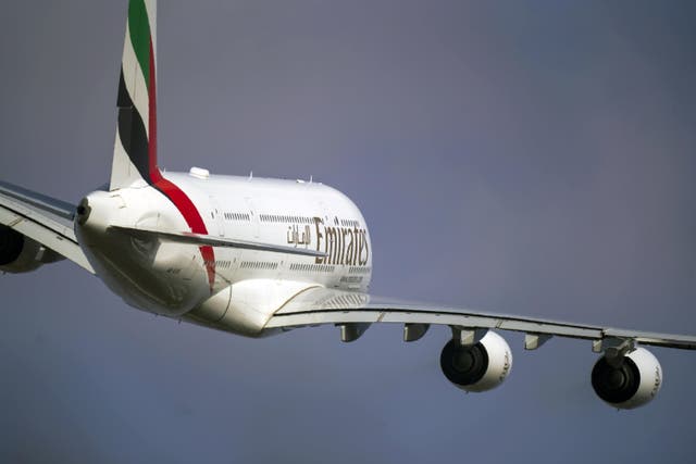 The vast majority of A380s around the world were put into storage at the height of the coronavirus pandemic (Steve Parsons/PA)