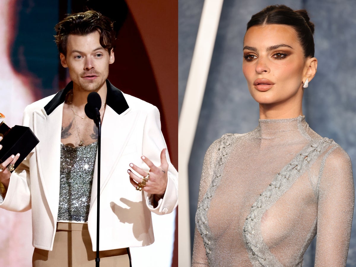 Fans react to video purporting to show Harry Styles and Emily Ratajkowski kissing