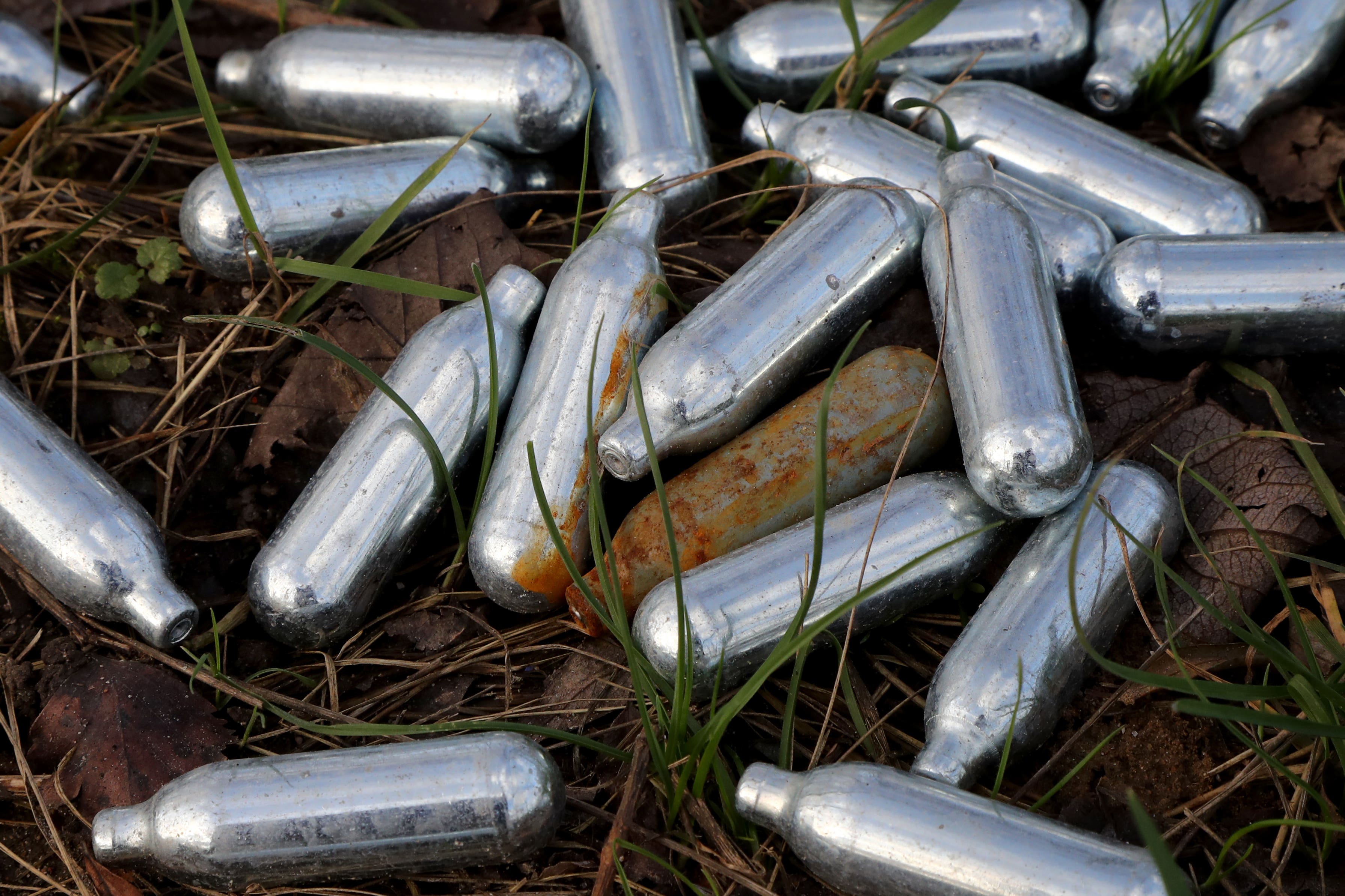 Laughing gas will be banned as part of the UK Government’s anti-social clampdown (Gareth Fuller/PA)