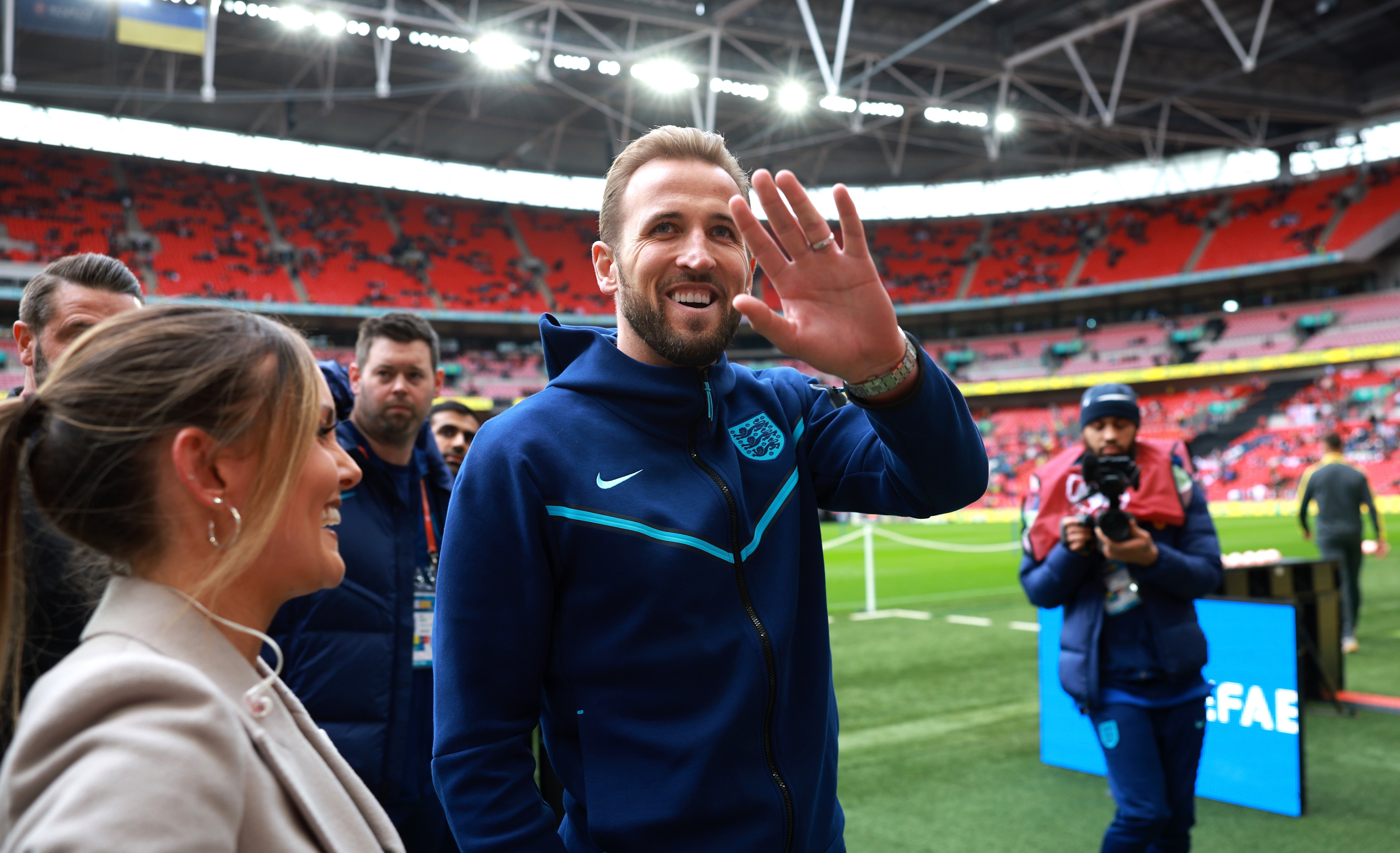 Harry Kane will receive a presentation before kick-off