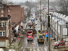 Investigators examine pipeline in chocolate factory blast