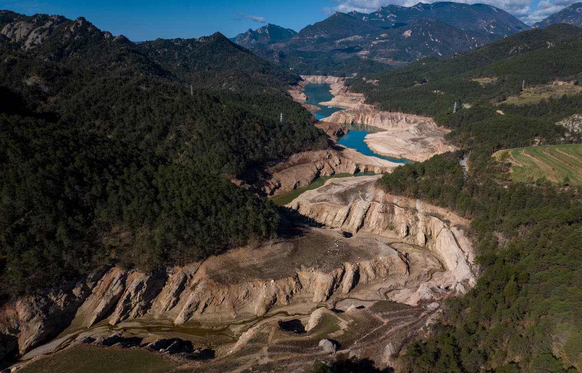 Catalonia facing worst drought in decades as authorities remove fish from drying reservoir