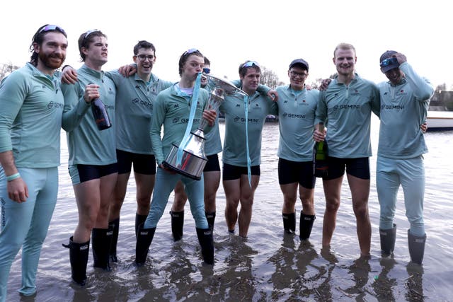 Cambridge claimed victory in the Boat Race (Steven Paston/PA)