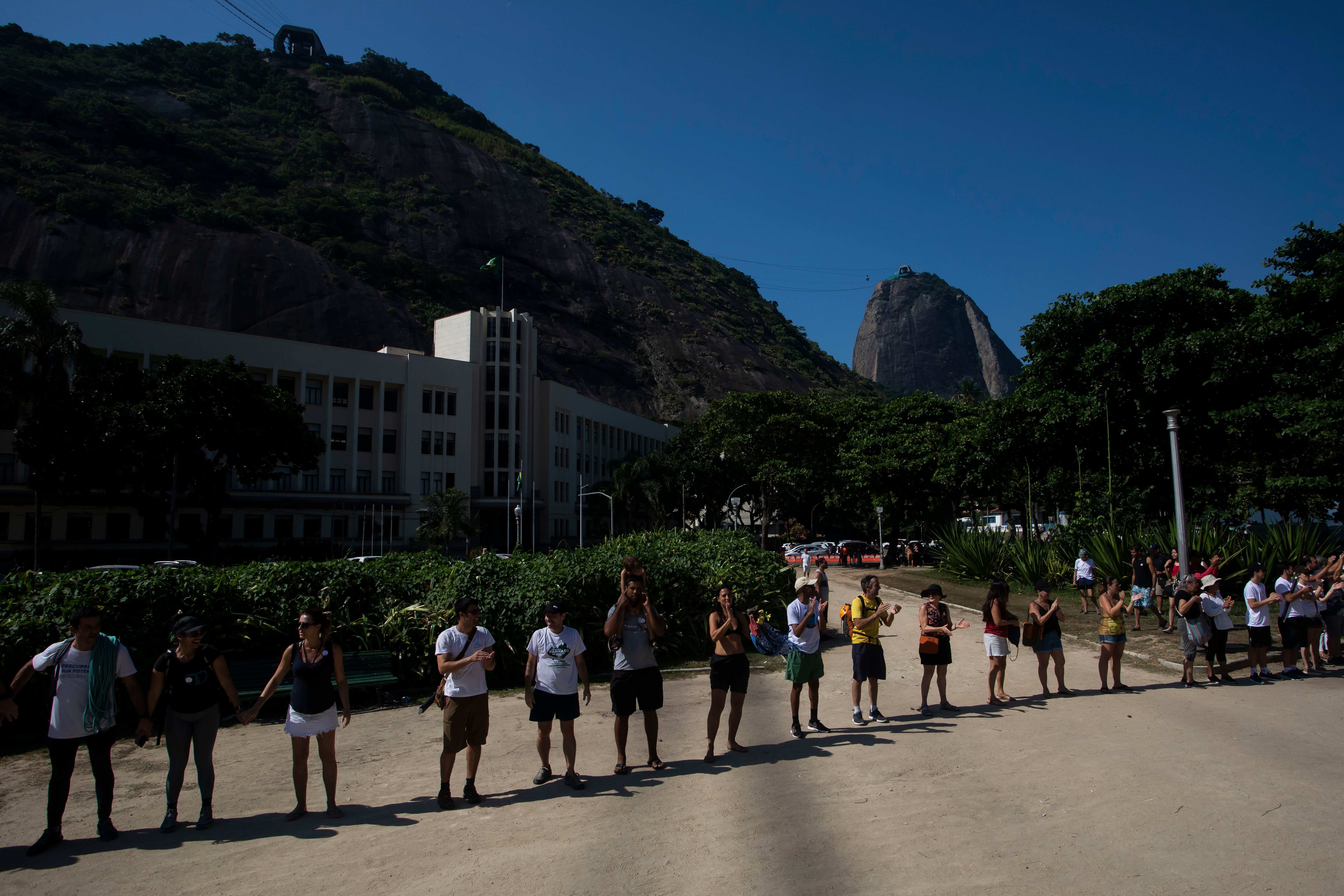 Brazil Sugar Loaf Mountain Protest