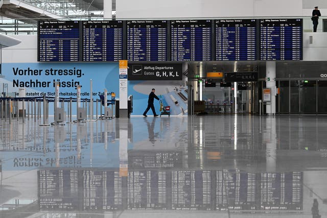 <p>The Franz Josef-Strauss airport in Munich on 26 March 2023</p>
