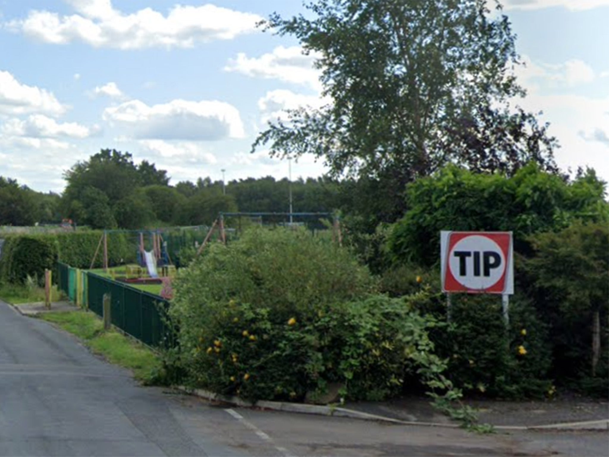 Ackers Lane in Carrington, where the attack took place