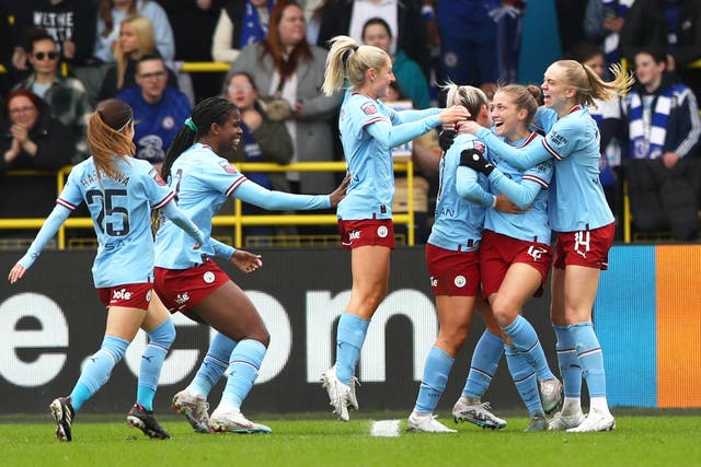 The WSL title race took another twist after Manchester City beat Chelsea on Sunday (Tim Markland/PA)