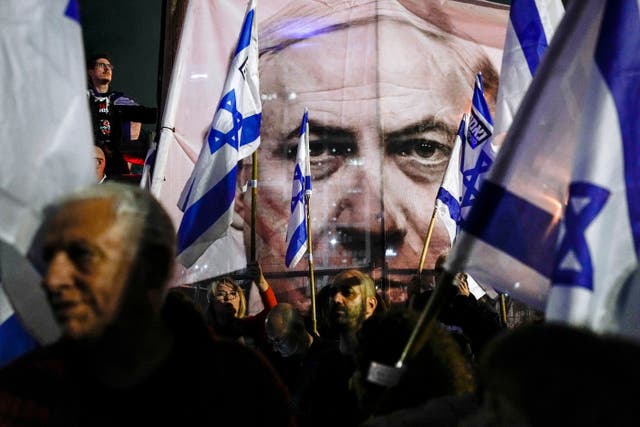 <p>Protests against Netanyahu have gone on for days </p>