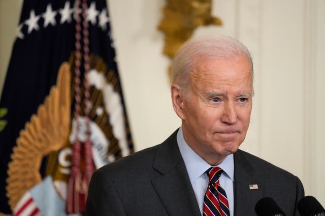 <p>President Joe Biden, who has repeatedly urged lawmakers to renew a federal assault weapons ban, speaks from the White House about a school shooting in Nashville on 27 March.</p>